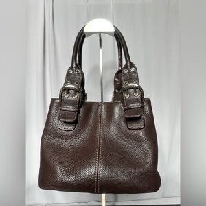 Tignanello Brown Leather Tote Bag